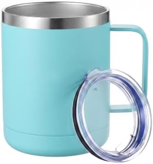 MEWAY Coffee Mug With Handle,Coffee Tumbler,Coffee Cup… (32, Light Green) - Image 2