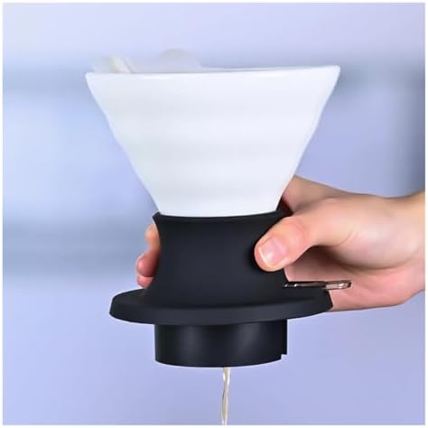 Compatible For HAVMORE，Ceramics Soaking Adjustable Pour Over Coffee Dripper Coffee Filters(White) - Image 4