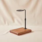 Coffee Stand Pour Over Station Dripper Holder Rack With Adjustable Height Aluminum Alloy Post And Wood Base Stable Anti Slip Pads suitable for home kitchen, color to 3, Solid Wood B - Image 4