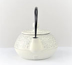 Iwachu 12605 Iwachu Teapot, 3 Type, Cherry Blossom, Silver/Hemp Color, 0.32 L (0.32 L), Enameled Inner, Nambu Ironware - Image 4