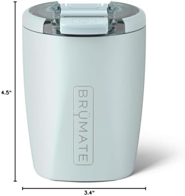 BrüMate Rocks 12oz Insulated Lowball Whiskey Tumbler, Blue Agave - Image 5