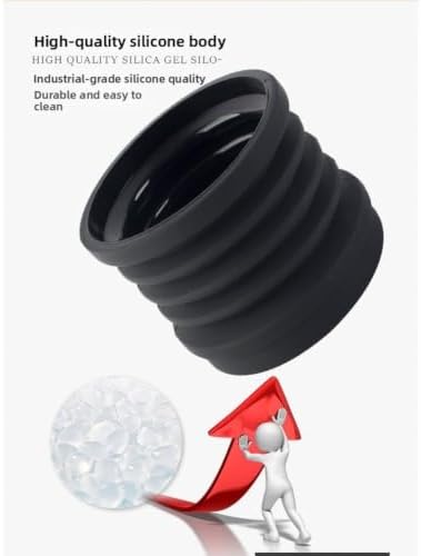 Silicone Coffee Grinder Blower Hopper-Cleaning Tool Compatible with Breville-BES870 BES880 BCG820, Easy Press Bean Bin Accessory, Black for Espresso Use(A) - Image 6