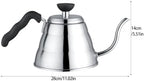 1L Stainless Steel Gooseneck Kettle Pour Over Pot Induction Compatible with Slow Flow Spout for Coffee & Tea - Image 2
