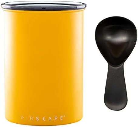 Airscape Stainless Steel Coffee Canister & Scoop Bundle - Food Storage by PlanetaryDesign