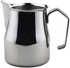 Milk Frothing Cup Stainless Steel Milk Frothing Pitcher Jug Cup Espresso Coffee Barista Craft Latte Cappuccino Cream Cup 350/500ML(Silver,350ml) by Unknown