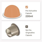 Reusable Capsule Pop Rechargeable Coffee Filter Stainless Steel Pod,Compatible With ICafilas，Compatible With Nespresso，Next(2pc-ti) - Image 4
