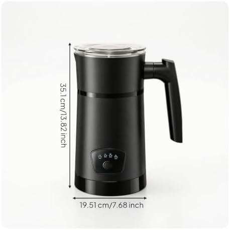 Industrial Frother Electric Milk Frother Warmer Automatic Milk Heater With Simple Control Panel And 350ml Capacity For Lattes Cappuccinos Hot Chocolates Suitable for home kitchen - Image 7