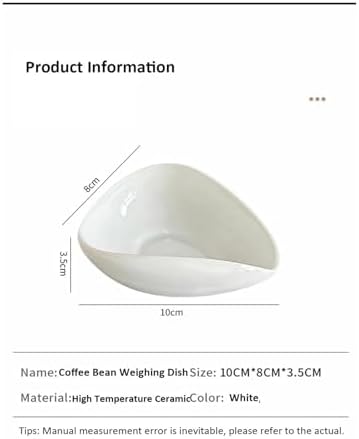 Pottery/Wooden Coffee Bean Bowl Dosing Cup Coffee Weighing Plate Espresso Dosing Cup Tea Leaf Display Tray Accessories(Type s) - Image 7