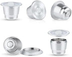 Compatible With Nespresso，Compatible With Mini，C30 D30 Coffee Maker,Coffee Capsule Reusable Espresso Steel Coffee Pod Filters(Tamper) - Image 3