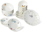 Lenox Butterfly Meadow Porcelain 24-Piece Variety Bowl Set for 6 by Lenox