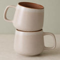 Ava Nord Large Stoneware Ceramic Coffee Mugs Set of 2 | 20 oz | Rose Sand by AvaNord