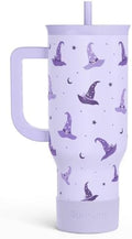 Halloween Stainless Steel Slider Tumbler with Handle 40 Ounces with Lid, Travel Cup, Insulated Bottles for Girls Women by SANDJEST