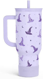 Halloween Stainless Steel Slider Tumbler with Handle 40 Ounces with Lid, Travel Cup, Insulated Bottles for Girls Women by SANDJEST