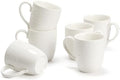 Porcelain Mug Set of 6, 12 oz White Coffee Cups by Unknown