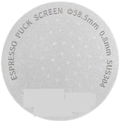 Espresso Puck Screen 51/53/58.5mm Reusable Metal Filter 0.8mm Thickness Lower Shower Screen(58.5mm Puck Screen) by Unknown