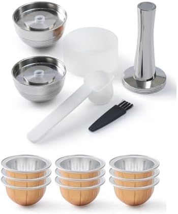 Refillable Coffee Capsule Reusable Stainless Steel Capsule Filter with Pod(Orange) by Unknown