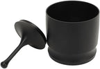 Fydun 58mm Coffee Blind Shaker, Dosing Rings Press Aluminum Alloy Anti Flying Accessories Powder Picker Making Supplies Grey Tampers Receiver Container Dust Cup (Black 58mm) - Image 4