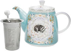 London Pottery Classic Ceramic Bell -shaped Teapot, 1 Litre (33.8 Fl oz), Badger Cocoon, Stainless Steel Tea Infuser, English Style Tea Pot for Afternoon Tea - Image 4