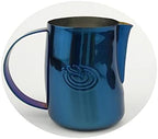 KuGuo 500ml Milk Frothing Pitcher for Latte Art Espresso, Mirror Blue by Unknown