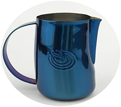 KuGuo 500ml Milk Frothing Pitcher for Latte Art Espresso, Mirror Blue by Unknown