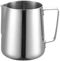 Milk Frother Cup Stainless Steel 350/600/1000ml Milk Creamer Frothing Pitcher with Scale Stainless Steel Espresso Cups Latte Cup Frother Coffee Accessories(1000ML With Scale) by Unknown