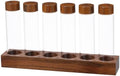 Glass Coffee Bean Container Storage Tubes with Wood Stand by COOLHIYA