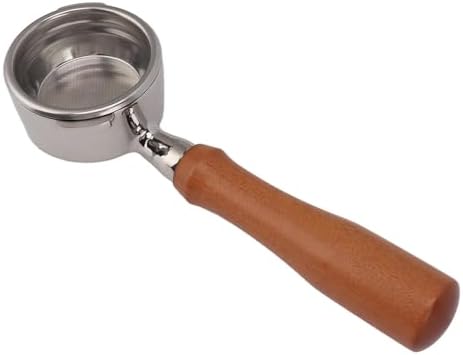 58mm Bottomless Portafilter with 2 Ears Solid Wood Handle Coffee Portafilter For GAGGIA For For Beech Color, Multifunctional Accessory For Home Use (Style 4) - Image 5