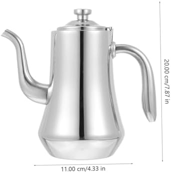 Kichvoe Stainless Steel Water Kettle with Built-in Infuser Filter Gooseneck Spout Tea Kettle for Smooth Pouring Kitchen Water for Home Restaurant Hotel 7.87 X 7.87 X 4.33 in - Image 2