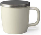 FORLIFE Dew Satin Finish Brew-In-Mug with Basket Infuser & Stainless Lid 11 oz. (Natural Cotton) by Unknown