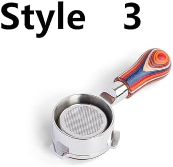 51mm Coffee Bottomless Portafilter With 2cups Filter,Compatible For DeLonghi, EM450M Linea Classic Stainless Steel Bottomless Portafilter(Style 3) - Image 2
