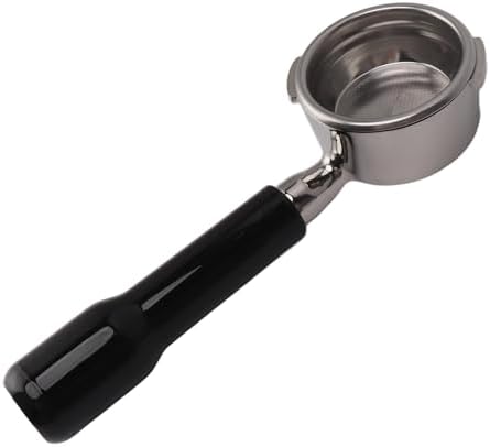 58mm Bottomless Portafilter for Gaggia Baby and More, Stainless Steel Coffee Machine Accessory with Double Ears Design (Black) - Image 4