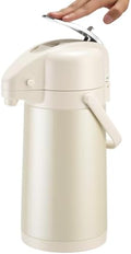 Coffee Dispenser with Pump, 84.5 oz Airpot Carafe, White, 1 Count by Ratrabas