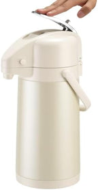 Coffee Dispenser with Pump, 84.5 oz Airpot Carafe, White, 1 Count by Ratrabas