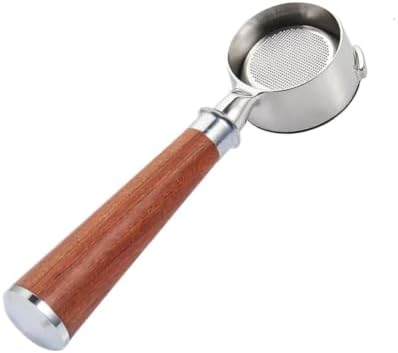 58mm Filter,Compatible With GAGGIA,Coffee Machine Bottomless Coffee Portafilter Home Espresso Solid Wood Handle Barista Tool filter basket(58mm-D) by Unknown