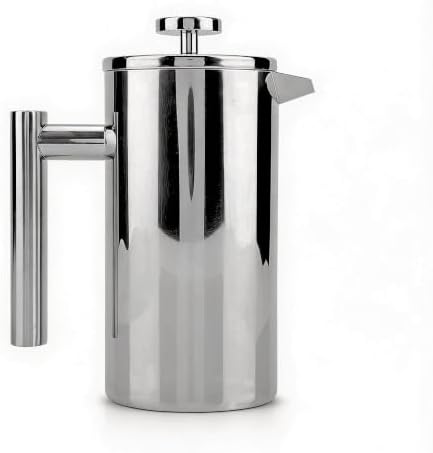 Bewinner Press Coffee Pot, French Press Coffee Maker Double Walled Stainless Steel Coffee Maker French Press Tea Pot with Filter (800ML) by Bewinner