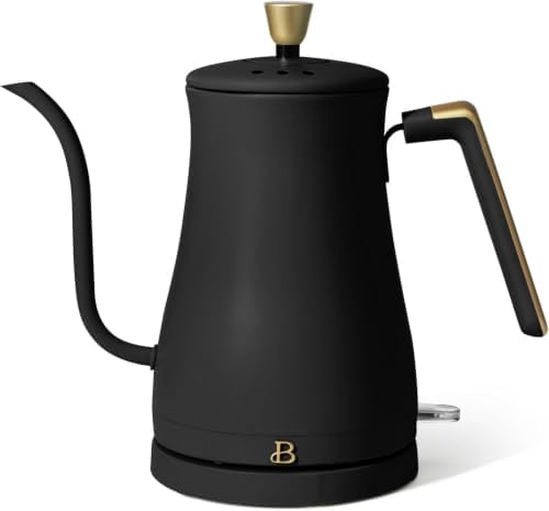 1-Liter Electric Gooseneck Kettle 1200 W, Drew Barrymore (Black Sesame) by Unknown