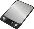 Electronic Scale, Kitchen 5kg/10kg Table Scale Digital Stainless Steel Commercial High-Precision Electronic Balance Tool,for Meal Prep, Baking and Cooking(10Kg 1g) by Unknown