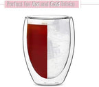 BTaT- Double Walled Stemless Wine Glasses, 12 oz, Set of 4, Smooth Rim Standard Wine Glass Tumbler for Hot & Cold Beverages, Gifts for Wedding, Christmas, Anniversary - Image 6