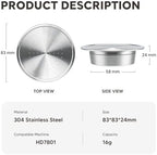 Compatible With Philips，Compatible With Senseo，HD7801 Reusable Capsule Stainless Steel Espresso Bag Crema Filter,Coffee Capsule Filter(3 pcs senseo) - Image 2