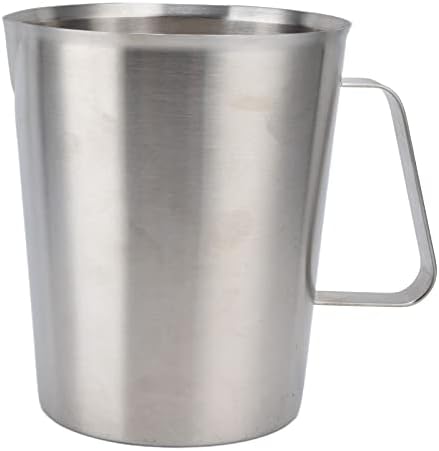 Milk Frothing Pitcher, Food Grade Stainless Steel Frother Cup with Graduated Markings, Professional Latte Art Tool for Home and Commercial Coffee Preparation (1500ML) by Miriam+Song