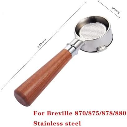 54MM 3ears Bottomless Portafilter Suitable for /870/875/878/880 Stainless Steel Coffee Modified Handle Filter Tool(Khaki,S) - Image 2
