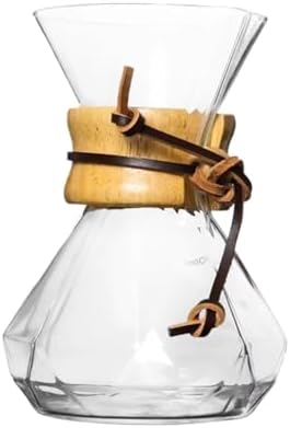 Hand Brewed Coffee Filter Cup Pour Over Maker For Home,Glass Coffee Pot Drip Brewing Cafetera 400M/600ML(400ML Edges) by Unknown