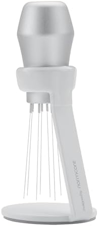Normcore WDT Distribution Tool with Stand V3, 9 Prong Needle Espresso Stirrer, 18 Needles 0.25mm / 0.3mm Thick Spring Wires, Weiss Distribution Technique, Anodized Aluminum Handle, Silver - Image 3