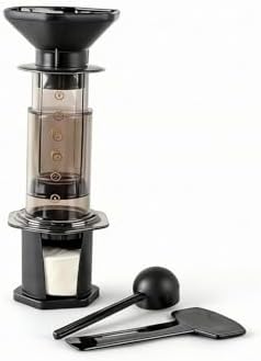 Maker Manual Coffee Brewer Transparent Upright Construction Visual Number Guide Stable Placement Suitable for Home Kitchen Everyday, Brown by Unknown