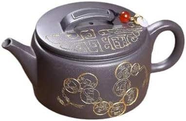 Tea Kettle Household Single-Brew Teapot Office Sky Blue Coin Han Tile Teapot Tea Set Ceramic Tea Infuser by Unknown
