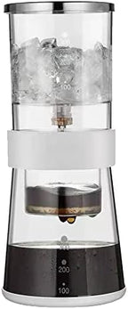 Ice Drip Coffee Maker 14oz Cold Brew Coffee Smooth Dripper Slow Cold Drip Iced Coffee Concentrate Brewer with Adjustable Water Flow, Stainless Steel Filter by BLARYETI