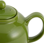 RSVP International Stoneware Teapot Collection, Microwave and Dishwasher Safe, 42 oz, Green - Image 2