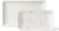 Lenox Oyster Bay 2-Piece Nesting Serving Platters, 3.40 LB, White by Lenox