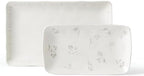 Lenox Oyster Bay 2-Piece Nesting Serving Platters, 3.40 LB, White by Lenox