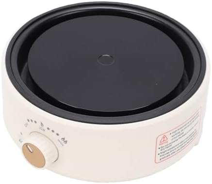 Haofy Electric Hot Plate 500W Portable Tea Stove Small Countertop Burner with Auto Shut Off for Brewing Water, Mini Electric Stove White (US Plug 110V) - Image 4